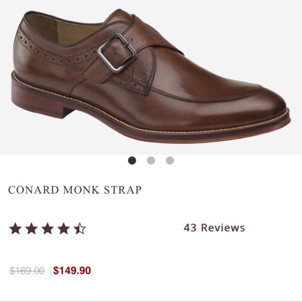 Johnston & Murphy Conard Monk Strap - image 4